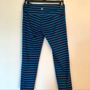 Athleta Striped Chaturanga Crop Legging